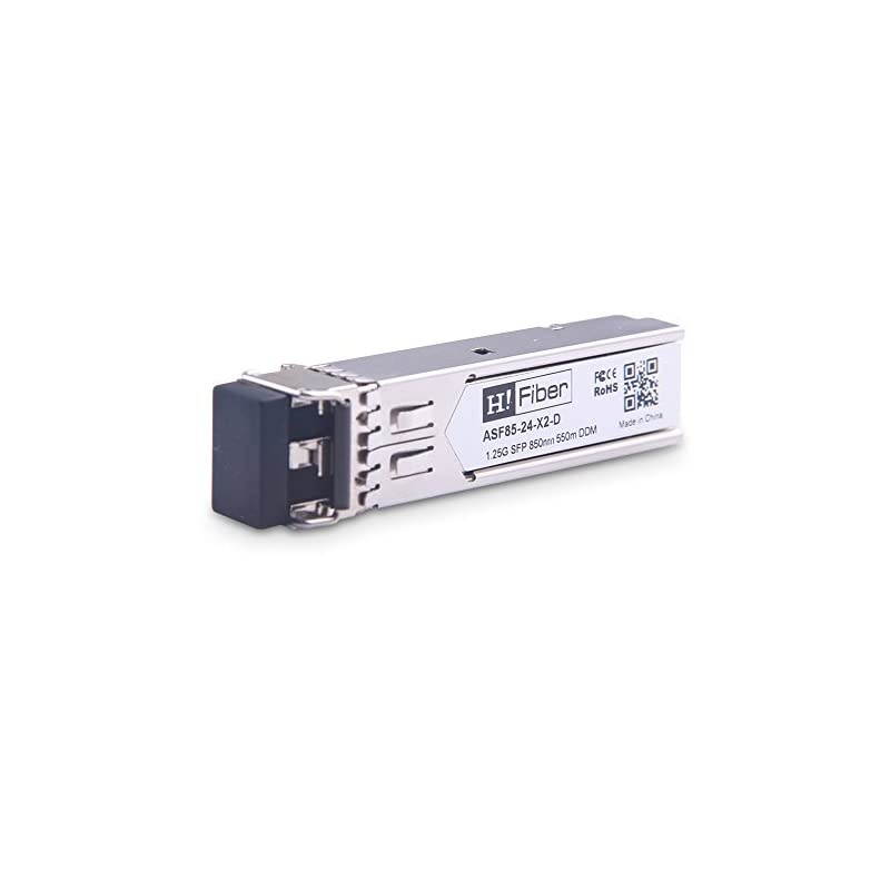 Transceiver Multimode Gigabit Mini-GBIC Module 1000Base-SX Compatible for Cisco GLC-SX-MMD/GLC-SX-MM/-GE-S,Meraki MA--1GB-SX,Ubiquiti,Netgear,D-Link,Mikrotik(MMF, 850nm,550m,DOM)
