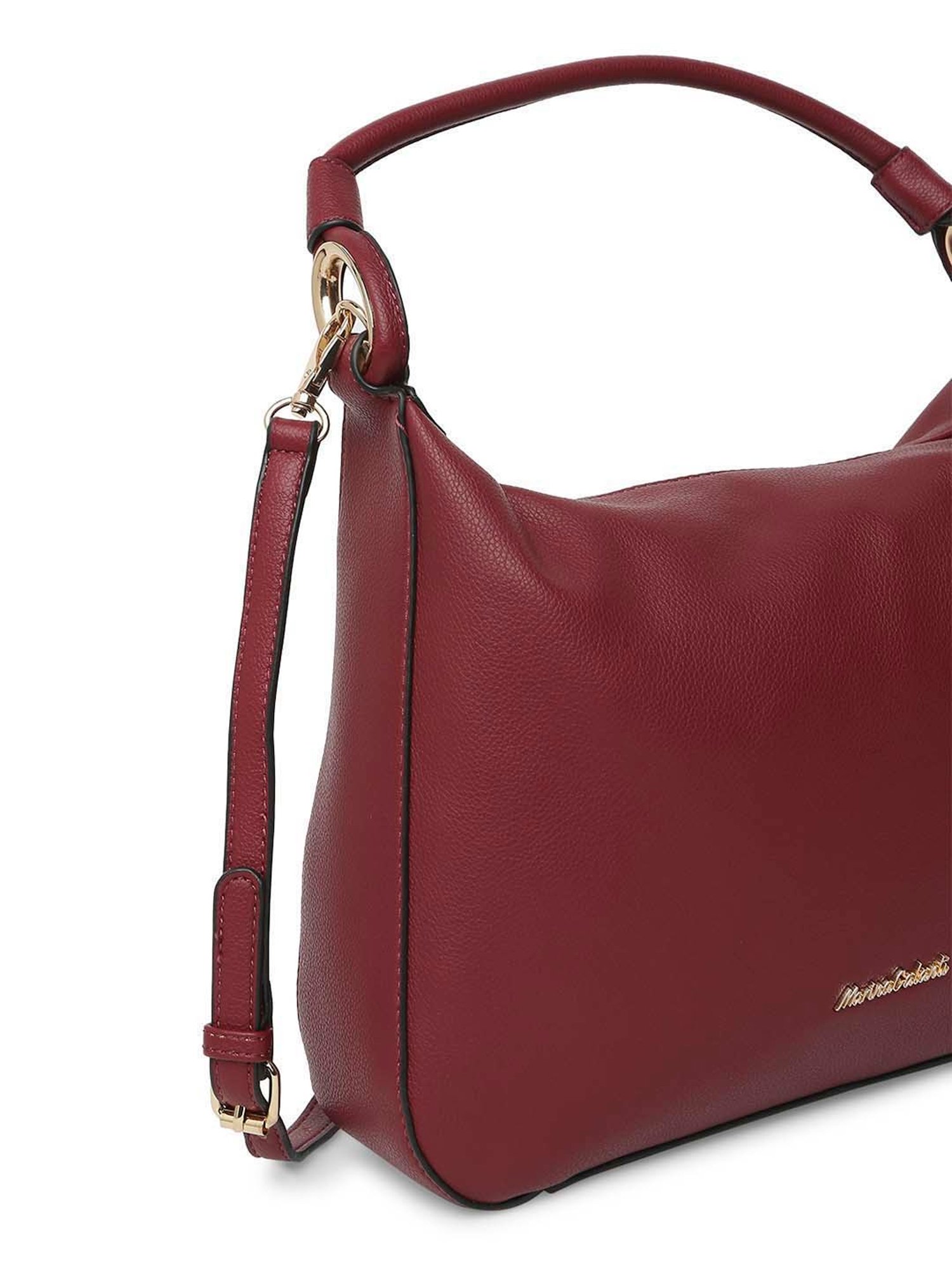 Marina Galanti Red Solid Medium Hobo Handbag