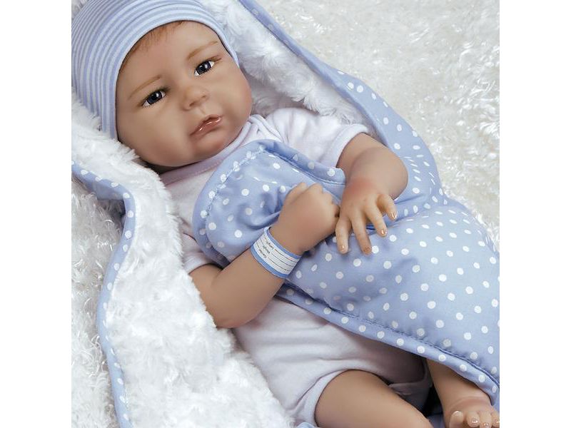 Paradise Galleries Silicone Vinyl Reborn Baby Boy, 20 inch Newborn Baby Bundles: All The Ladies Love Me, 7-Piece Ensemble
