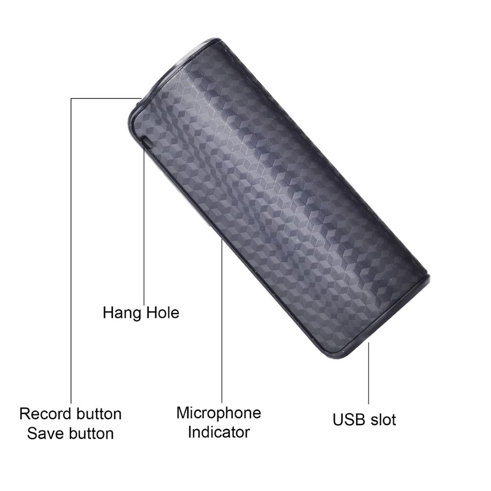 Digital Audio Voice Recorder Voice Activated Mini USB Pen 16GB Mp3 Player Recording For Lectures