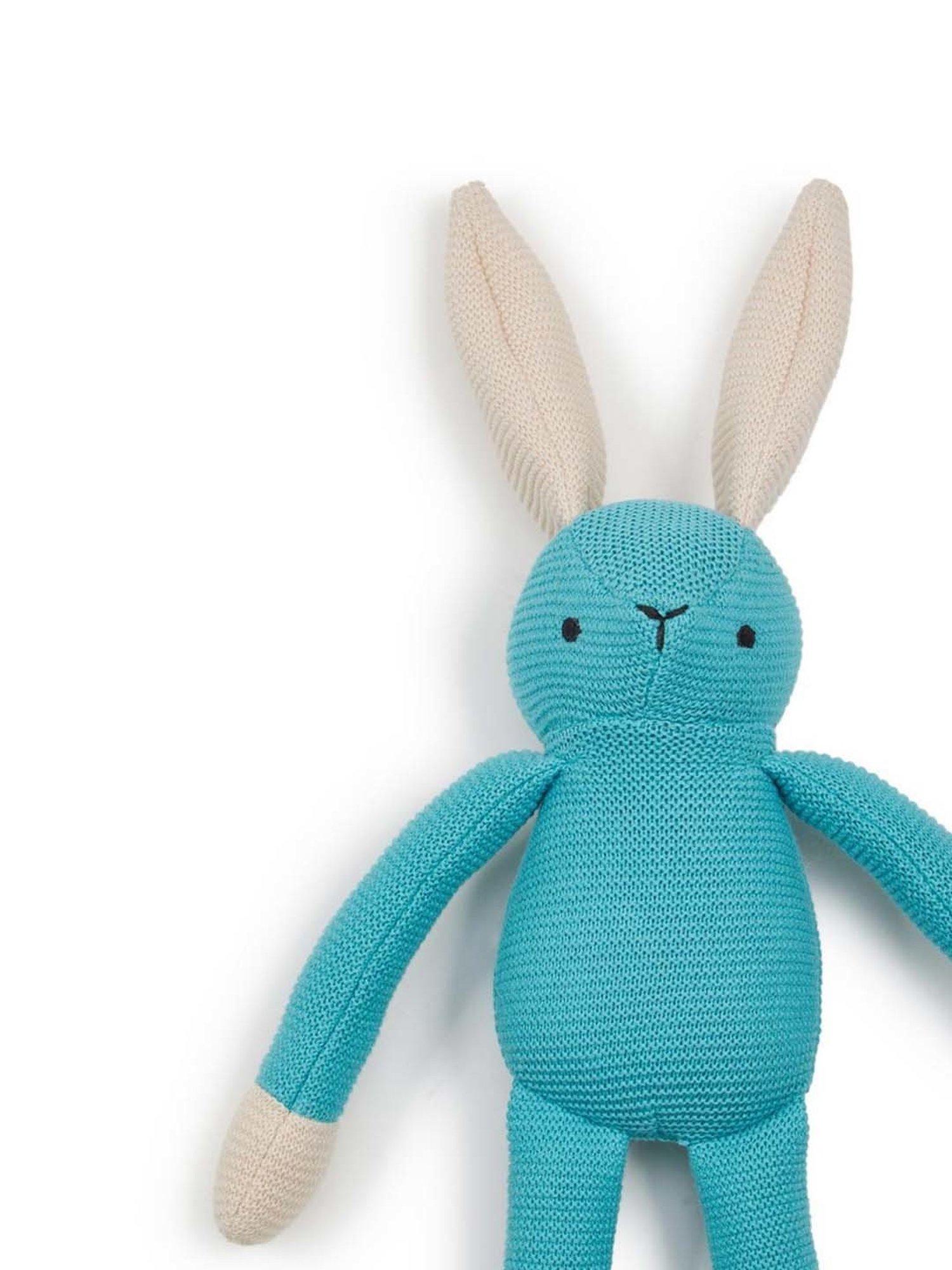 Fabindia Fabkids Blue Poly Fill Rabbit Toy