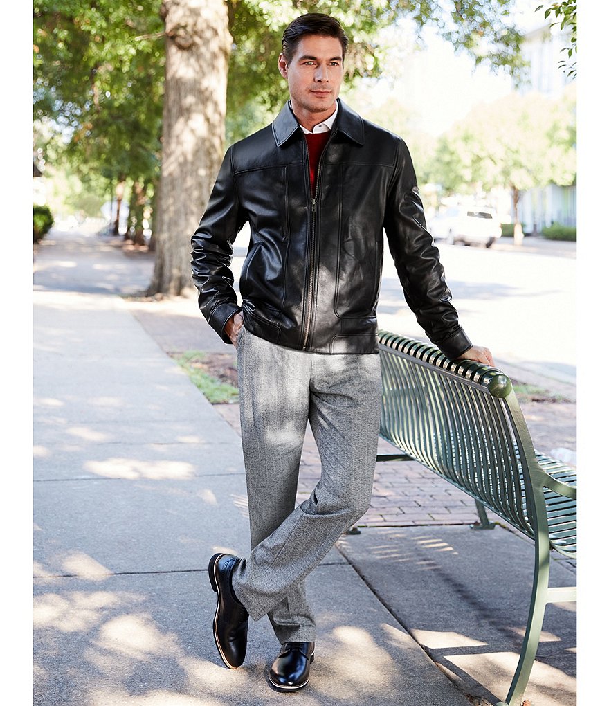 Steve Madden Men's Monroe Leather Lace-Up Oxfords