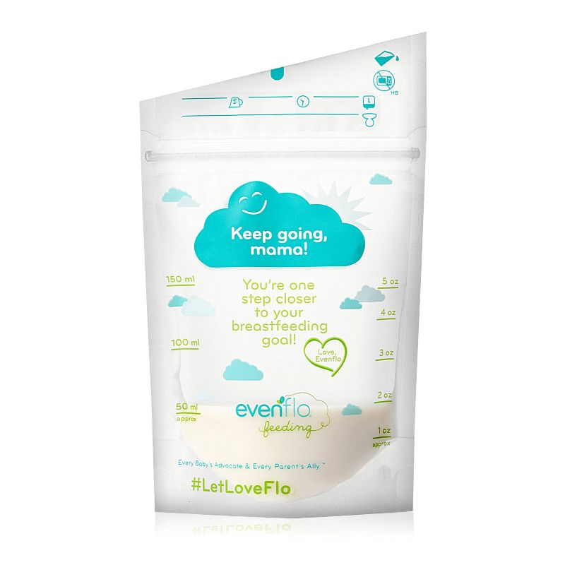 Evenflo Advanced Breast Milk Storage Bags 5oz, 50ct