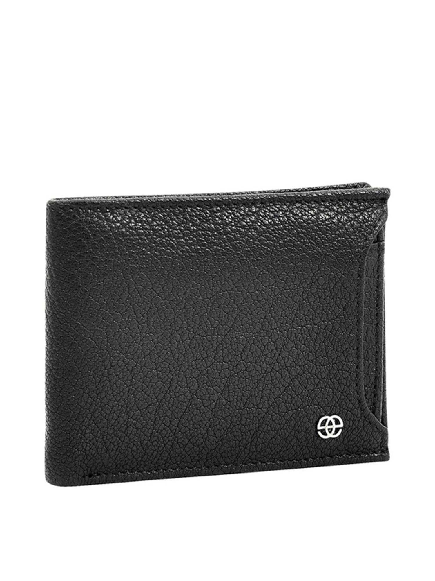 Eske Wyatt Black Casual Leather Bi-Fold Wallet for Men