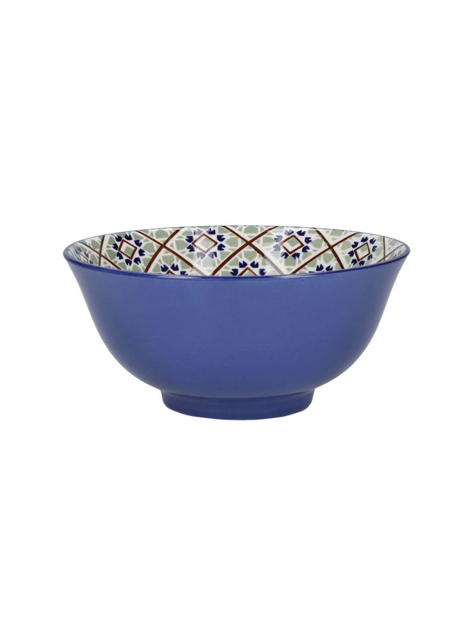 KitchenCraft World of flavours Glazed Multicolor Ceramic Bowl - Set of 4