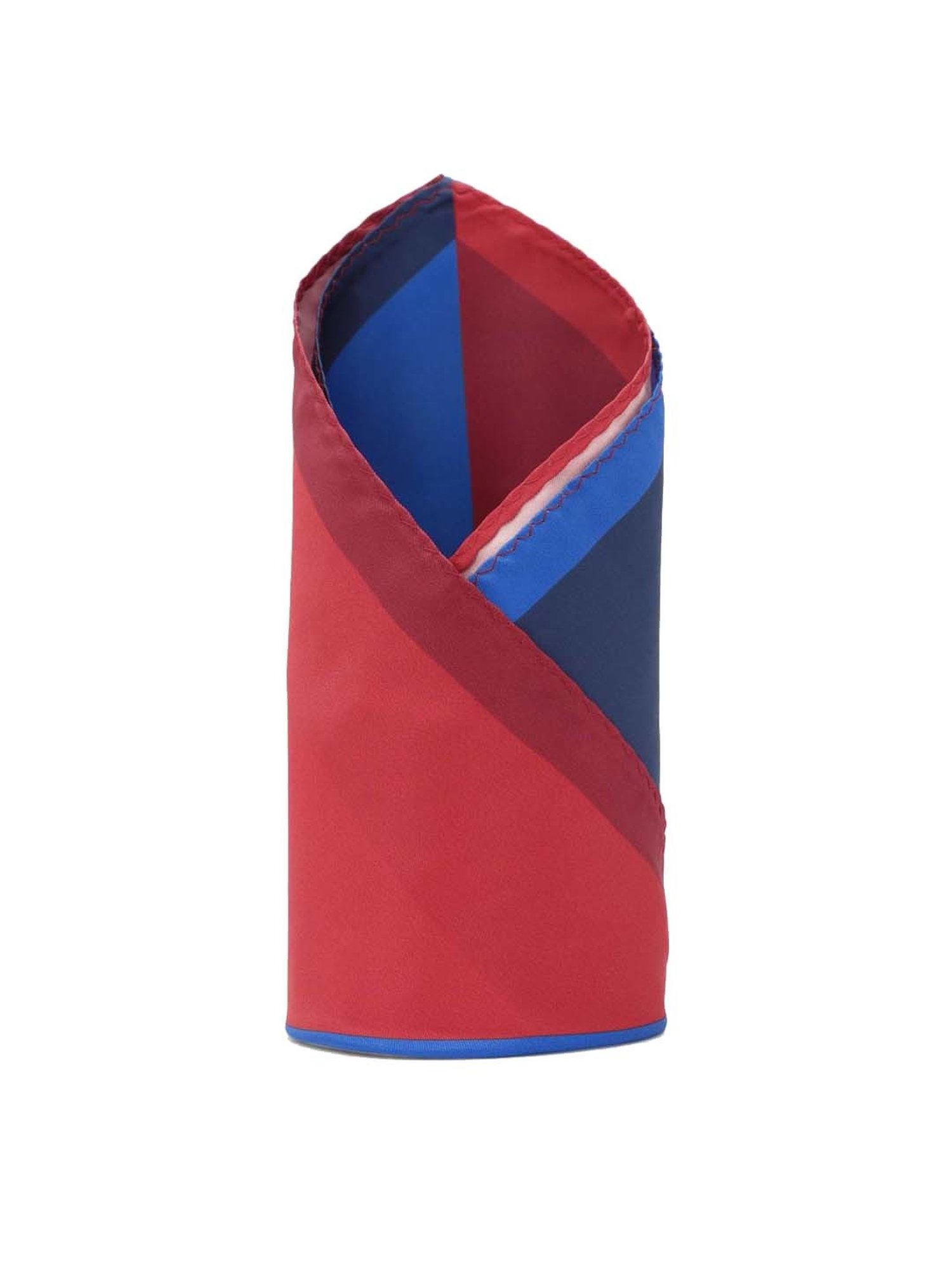 CHOKORE Brown and Yellow Plaid Pocket Square