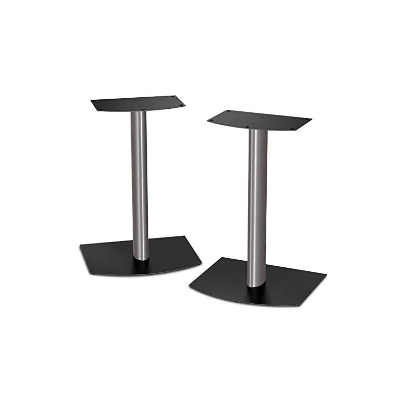 FS1 Bookshelf Speaker Floor Stands pair Black and Silver