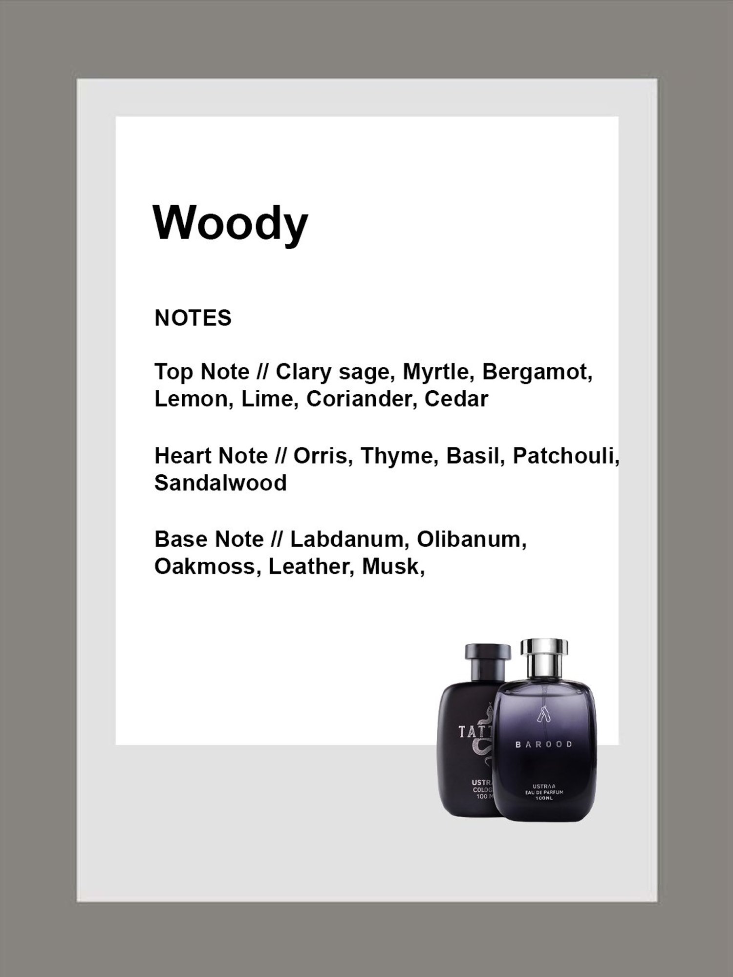 Ustraa Barood Eau De Parfum & Tattoo Cologne - Set of 2