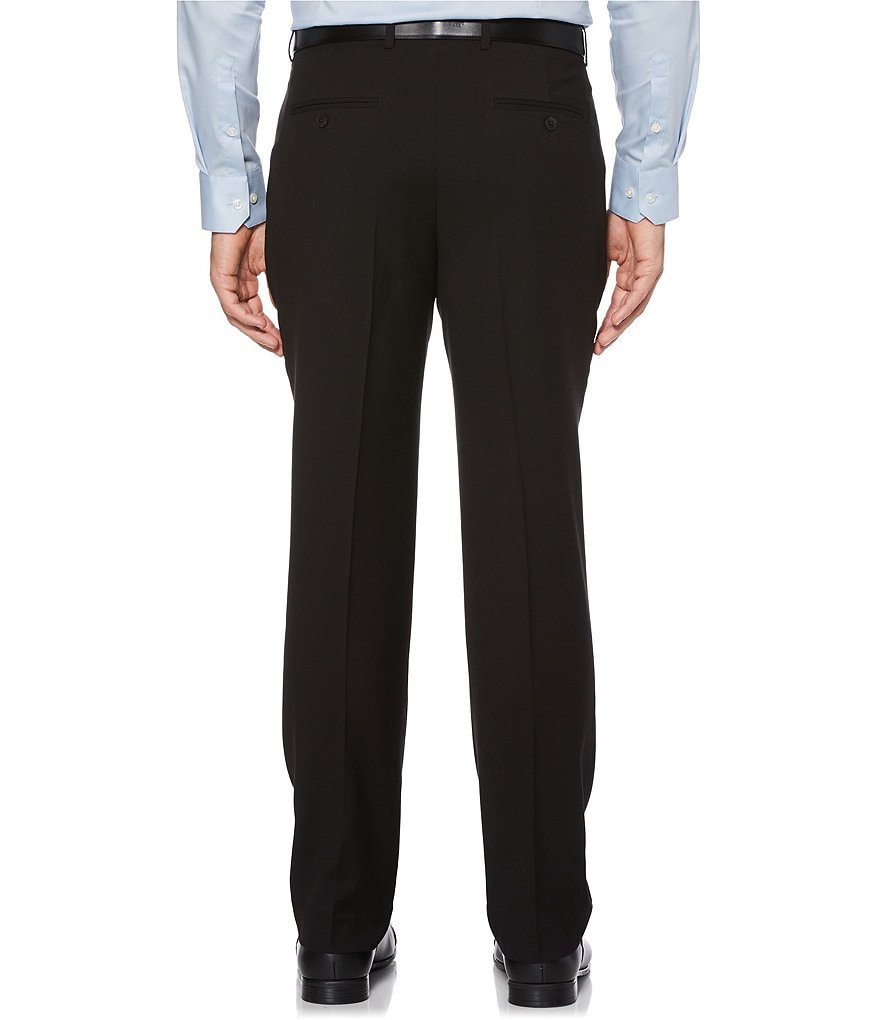 Roundtree & Yorke Big & Tall TravelSmart Pleated Front Relaxed Solid Dress Pants