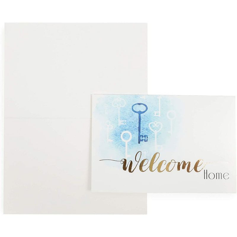 Pipilo Press 48-Pack Blank Welcome Home Greeting Cards and Envelopes for Realtors (4 x 6 In)