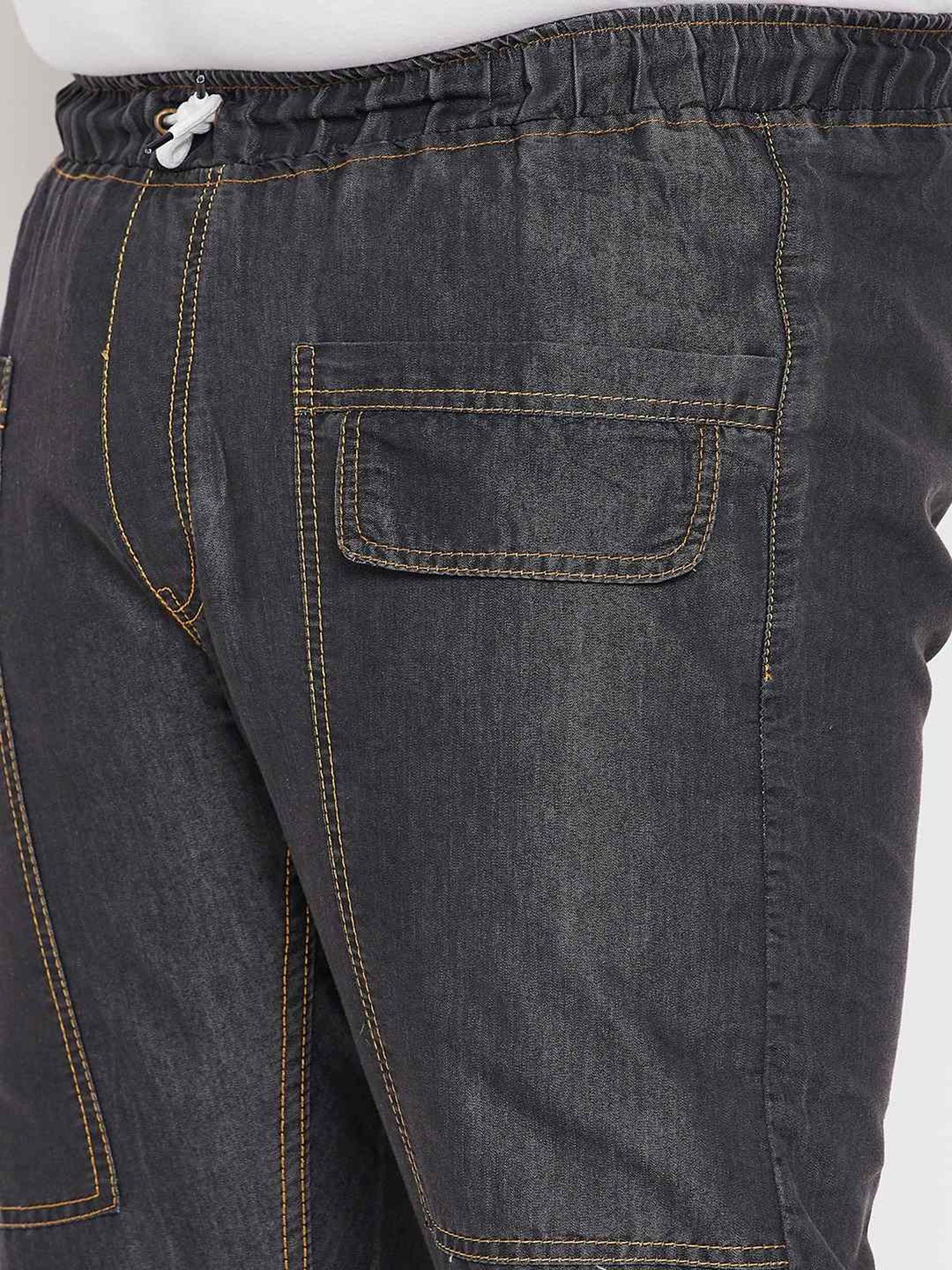 Bigbanana Black Cotton Regular Fit Trousers