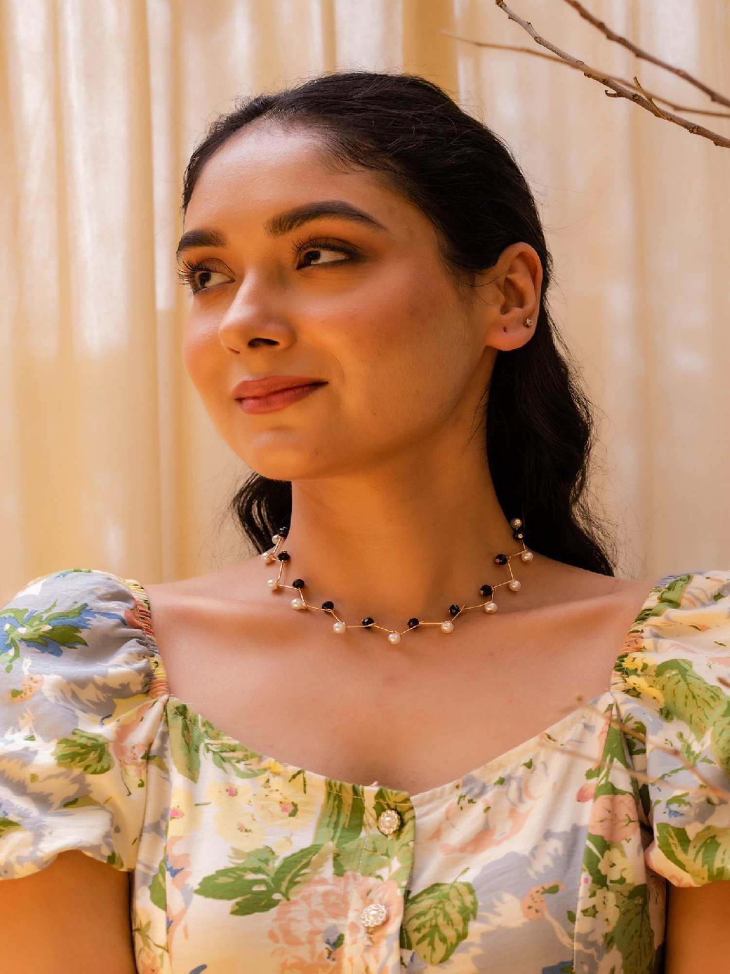 Jewelz Stylish Beaded Chain Necklace for Girls & Women