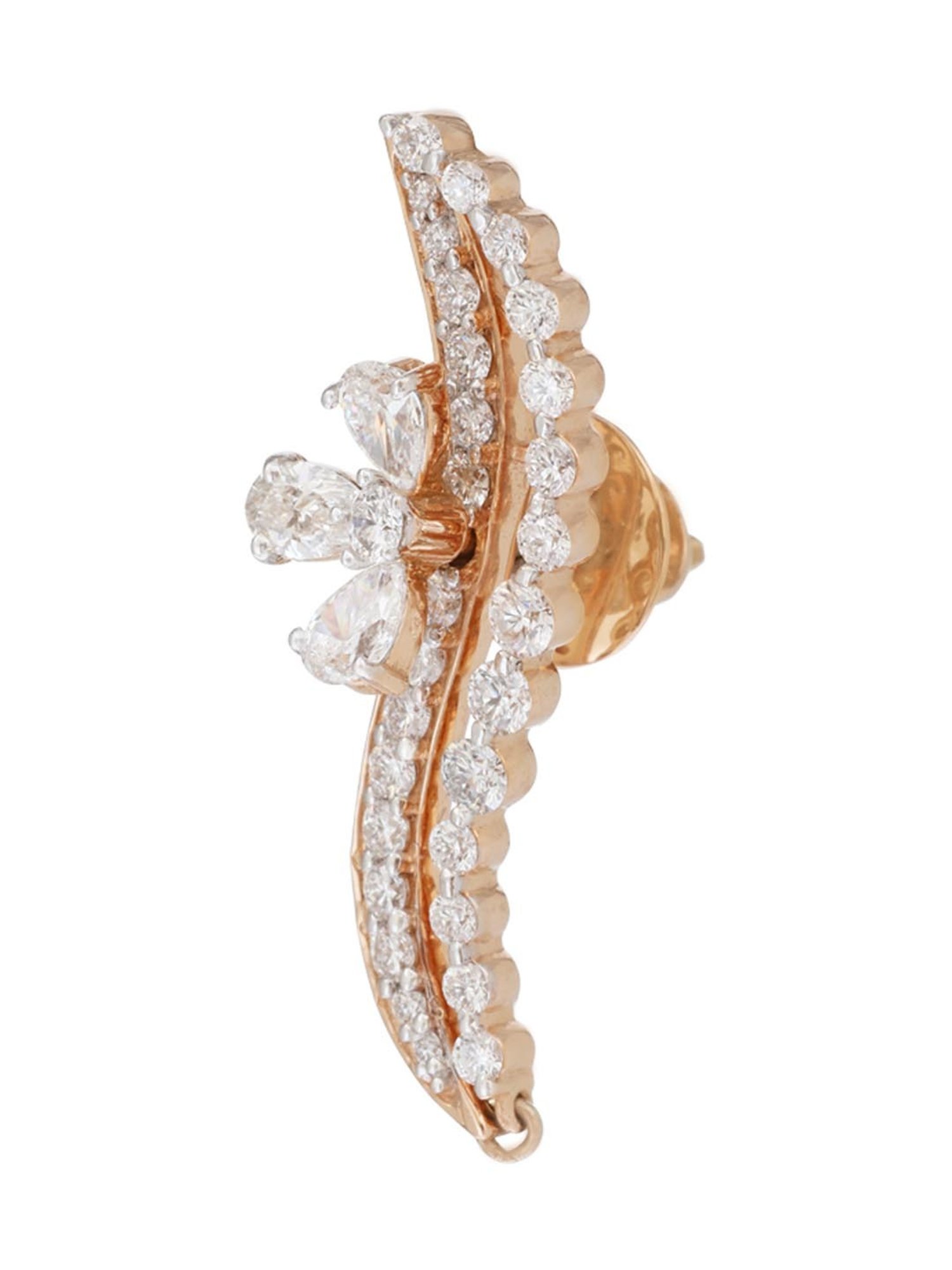 CKC 18k Gold & Diamond Earrings for Women