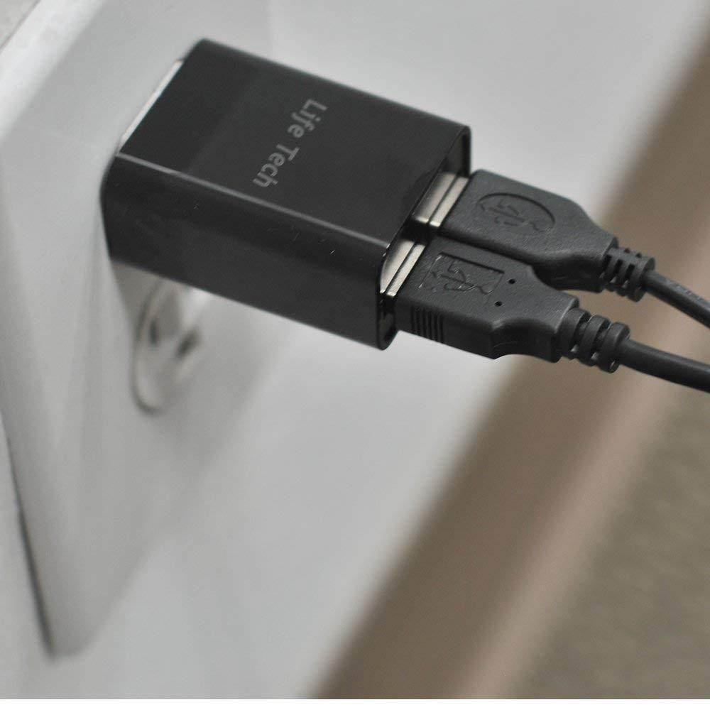 For LG G Vista 2, V10, Revere 3, G3 Vista, G3, L35, Volt, Lucid 3, Extravert 2, Optimus Zone 2, L80, G2 Mini, G Pro 2, G Flex, G2 Dual USB Ports Wall Home House AC Charger w/USB Charging Cable