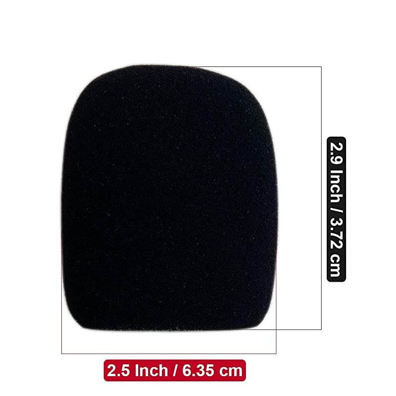 5 Pcs Black Thick Foam Mic Covers Microphone Windscreen Pop Filters Handheld Studio Recording Equipment Live Sound Stage KTV