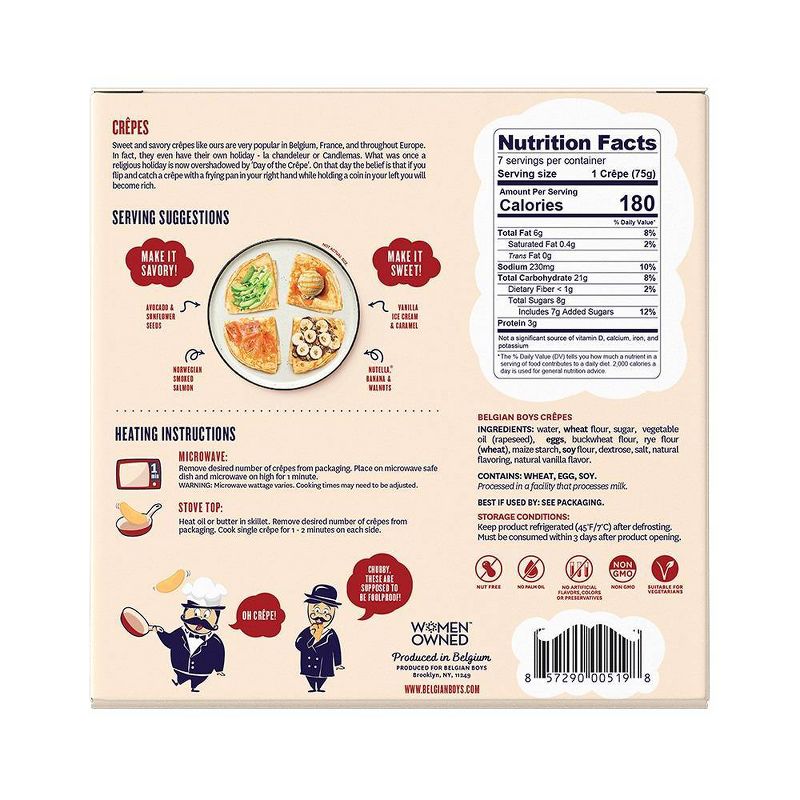 Belgian Boys Original Crepes - 18.5oz/7ct
