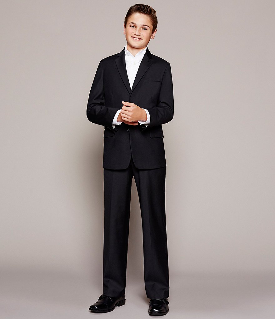 Class Club Gold Label Big Boys 8-20 Flat-Front Dress Pants