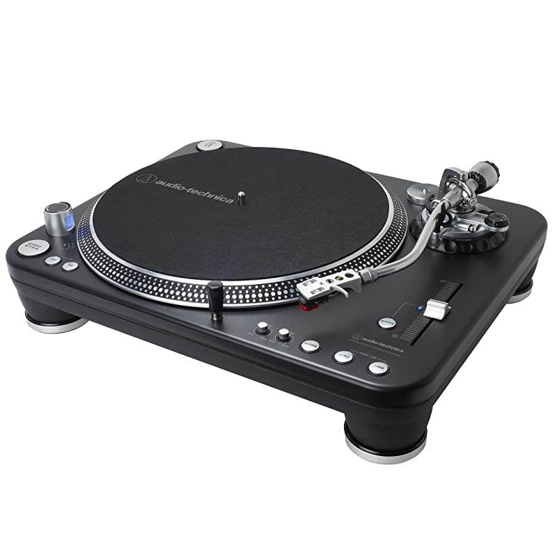 ATLP1240USBXP Direct-Drive Professional DJ Turntable (USB & Analog), Black, Selectable 33 -1/3, 45, and 78 RPM Speeds, High-torque, Multipole Motor, Convert Vinyl to Digital