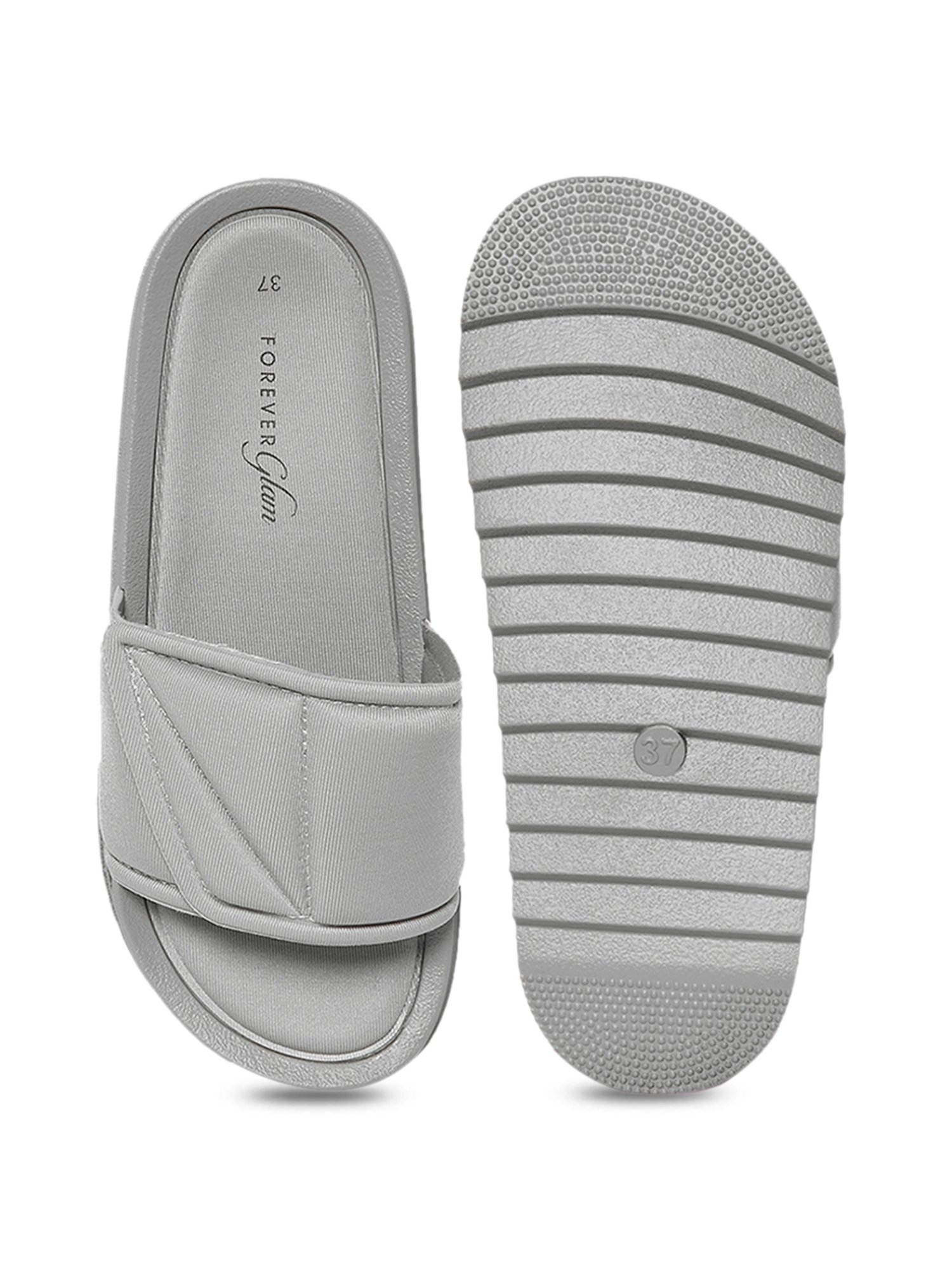 Forever Glam by Pantaloons Women's Grey Slides
