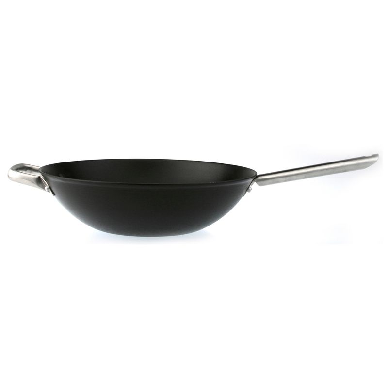 BergHOFF Geminis 18/10 Stainless Steel Wok Non-Stick Spun Cast Iron 13.5"