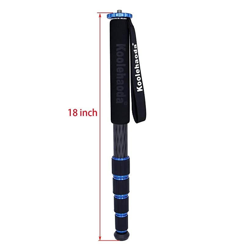Extendable Aluminum Monopod with Removable Metal Tripod Support Base. Height Adjustable 20 - 67 inches, 31mm Leg Diameter,Payload up to 10kg/22lbs.(MP-325L+KM3)