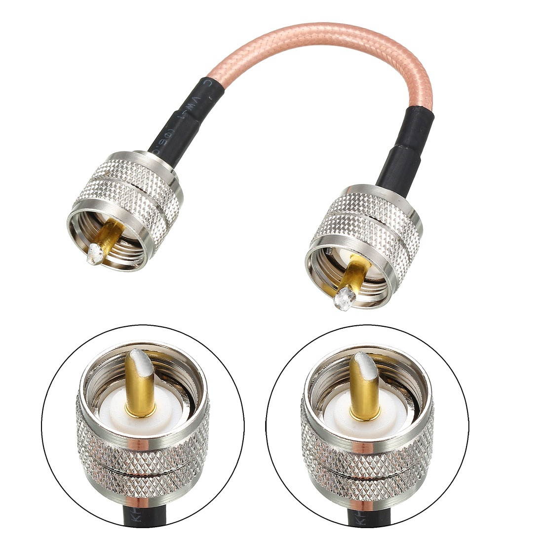 BJC RG-6 Coaxial Cable, 50 Foot, Black; Broadcast Quality Coax, Assembled in ...