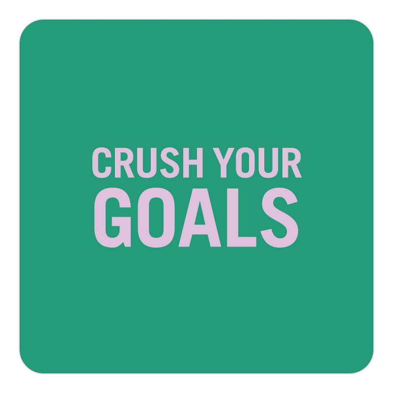 40ct Crush Your Goals Inner Truth Deck Inspiring Quote Cards & Affirmation Cards Deck