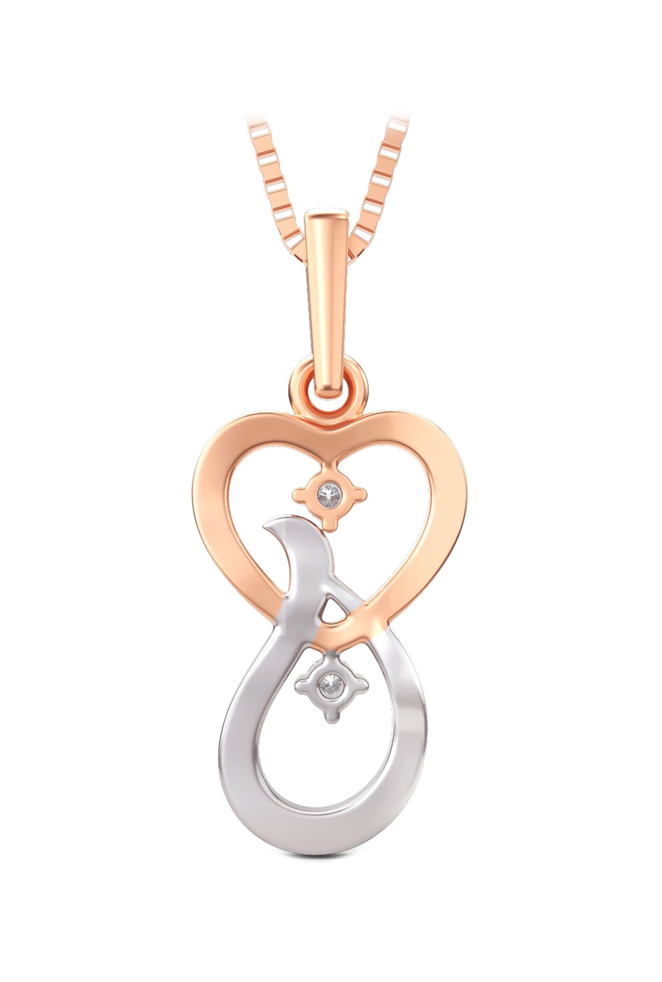 Joyalukkas 18k Gold & Diamond Pendant with Chain