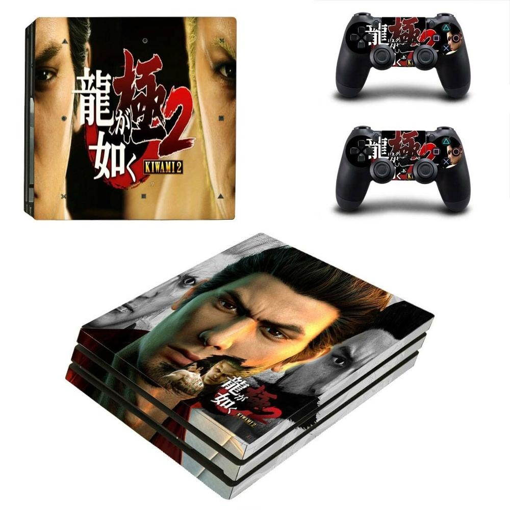 Game Yakuza Kiwami PS4 Pro Sticker Play station 4 Skin Sticker Decal For PlayStation 4 PS4 Pro Console & Controller Skins