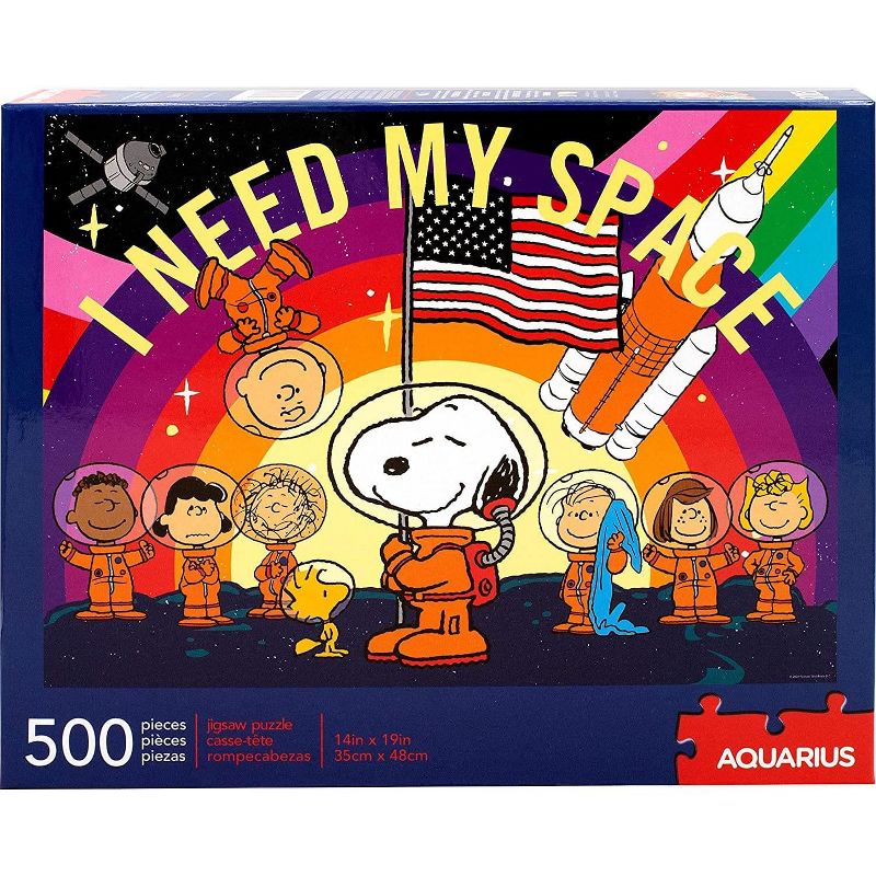 NMR Distribution Peanuts Snoopy in Space 500 Piece Jigsaw Puzzle
