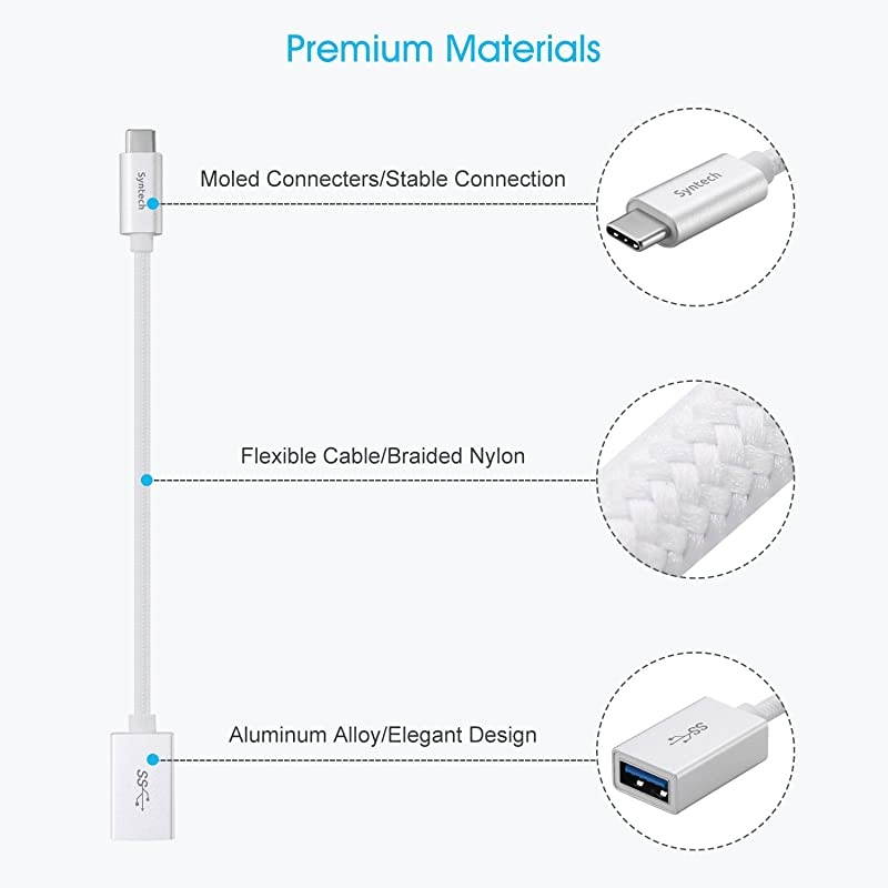 USB C to USB Adapter, 2 Pack USB C to USB3 Adapter,USB Type C to USB,Thunderbolt 3 to USB Female Adapter OTG Cable