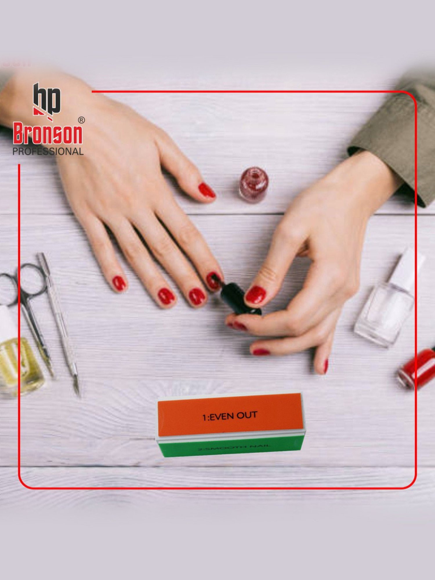 Bronson Professional Nail Buffer Shiner Filer 4 Way Manicure Pedicure Block