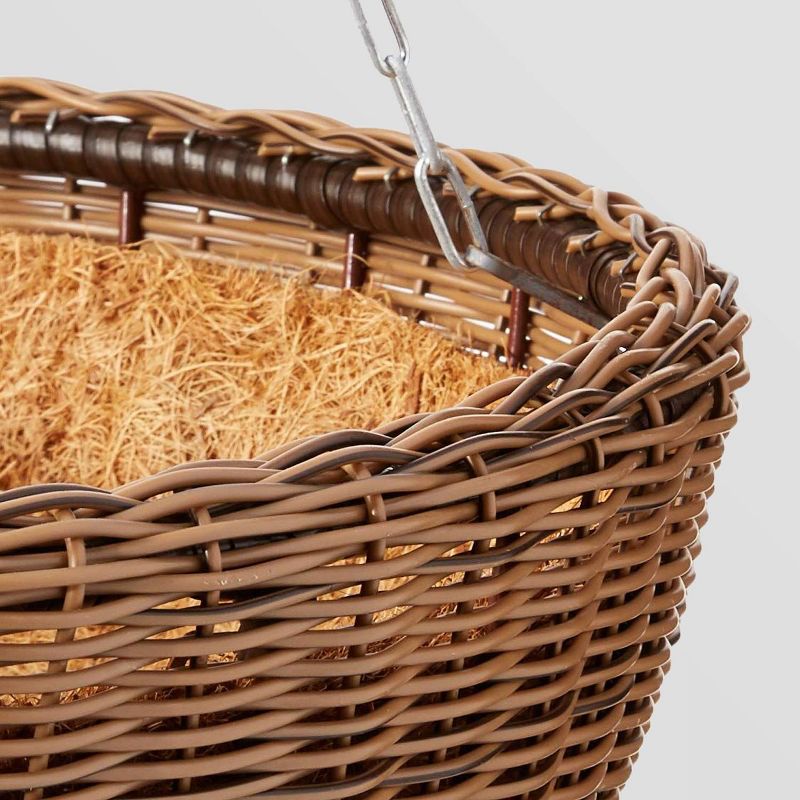 HC Companies 12-Inch Outdoor Plastic Deck Flower Planter Box, Chocolate (2 Pack)