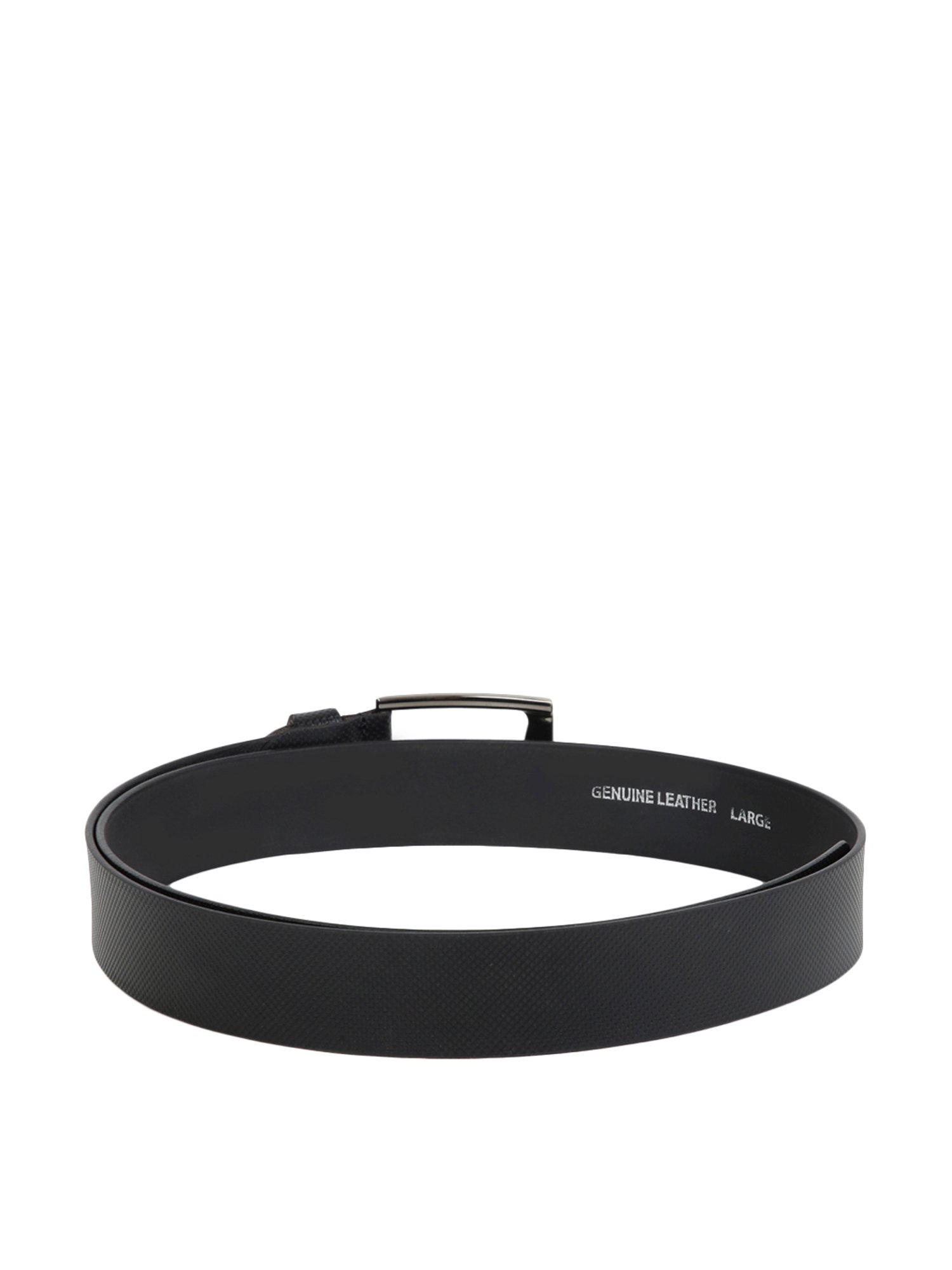 Kara Black Leather Waist Belt for Men