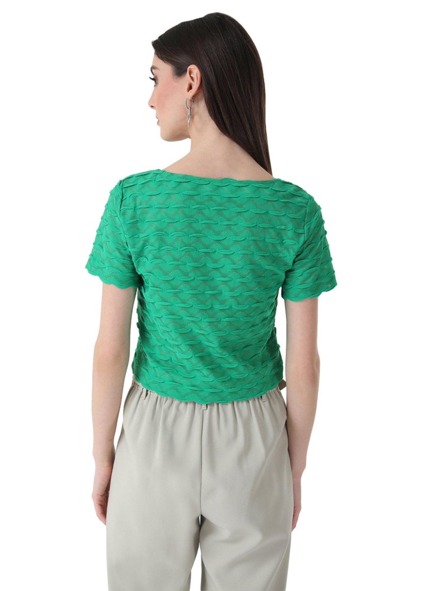 Kazo Scallop Boxy Fit Top