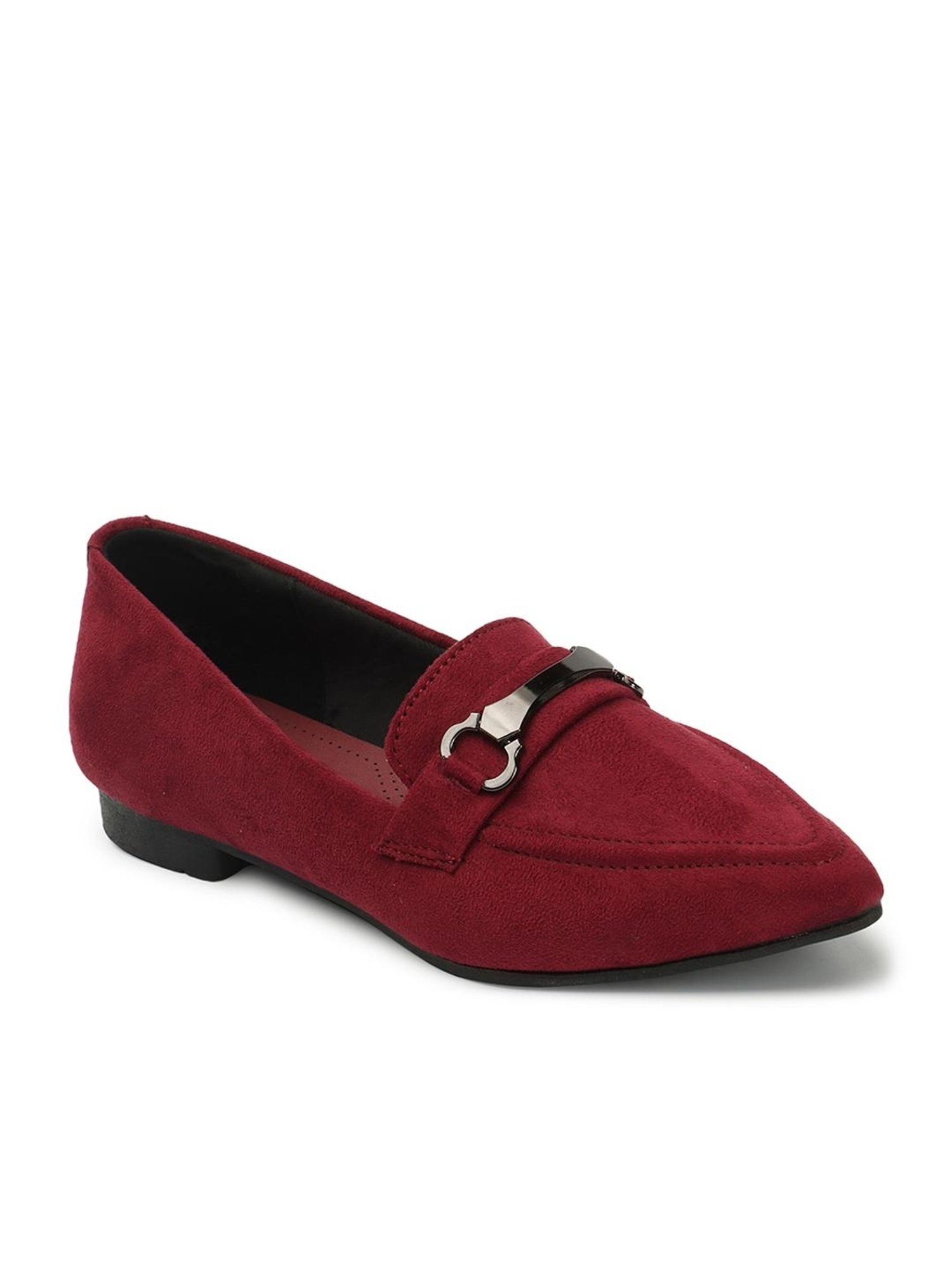 Elle Women's Maroon Casual Loafers