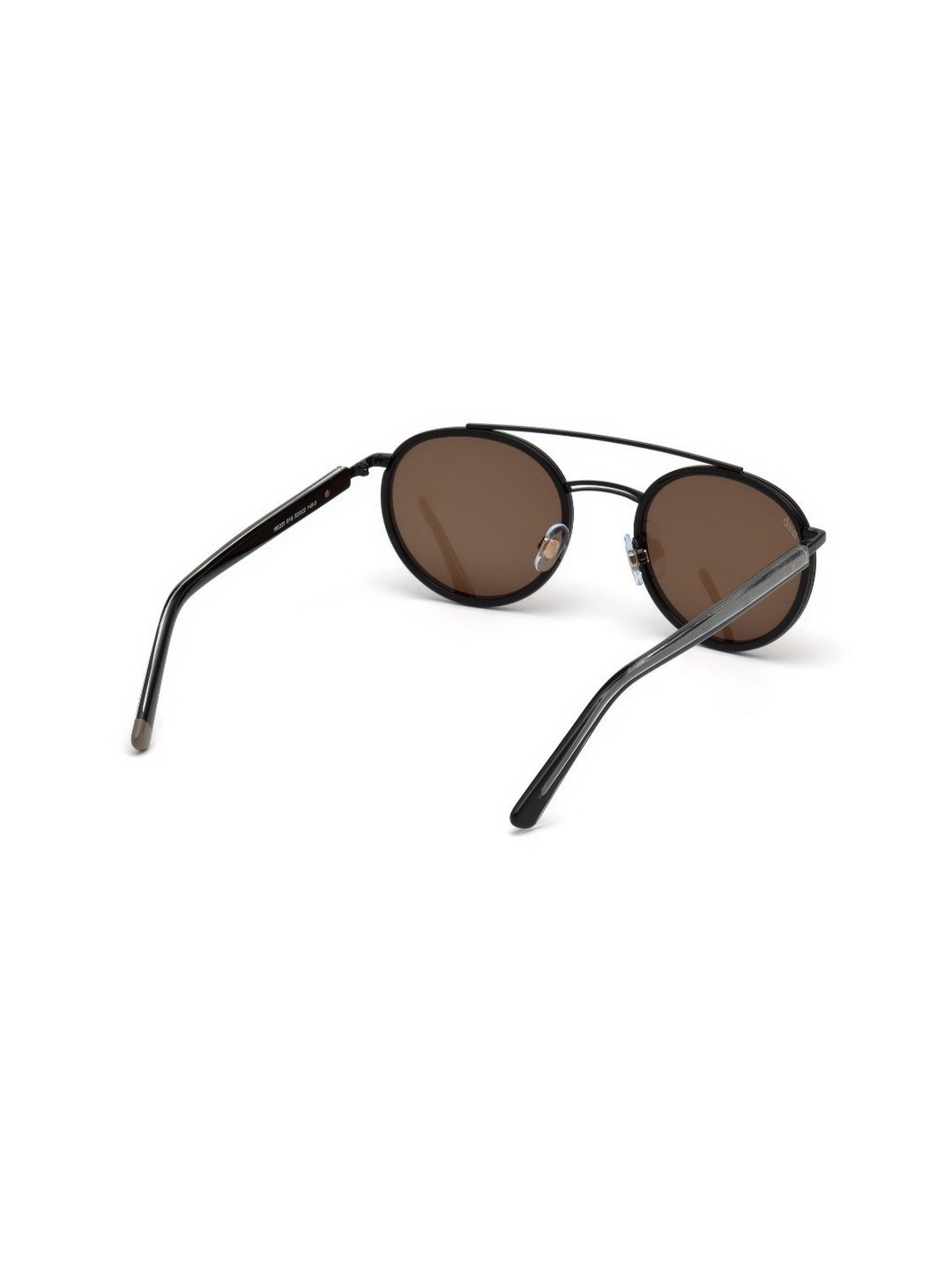 Web Eyewear Brown Round Unisex Sunglasses Designed in Italy