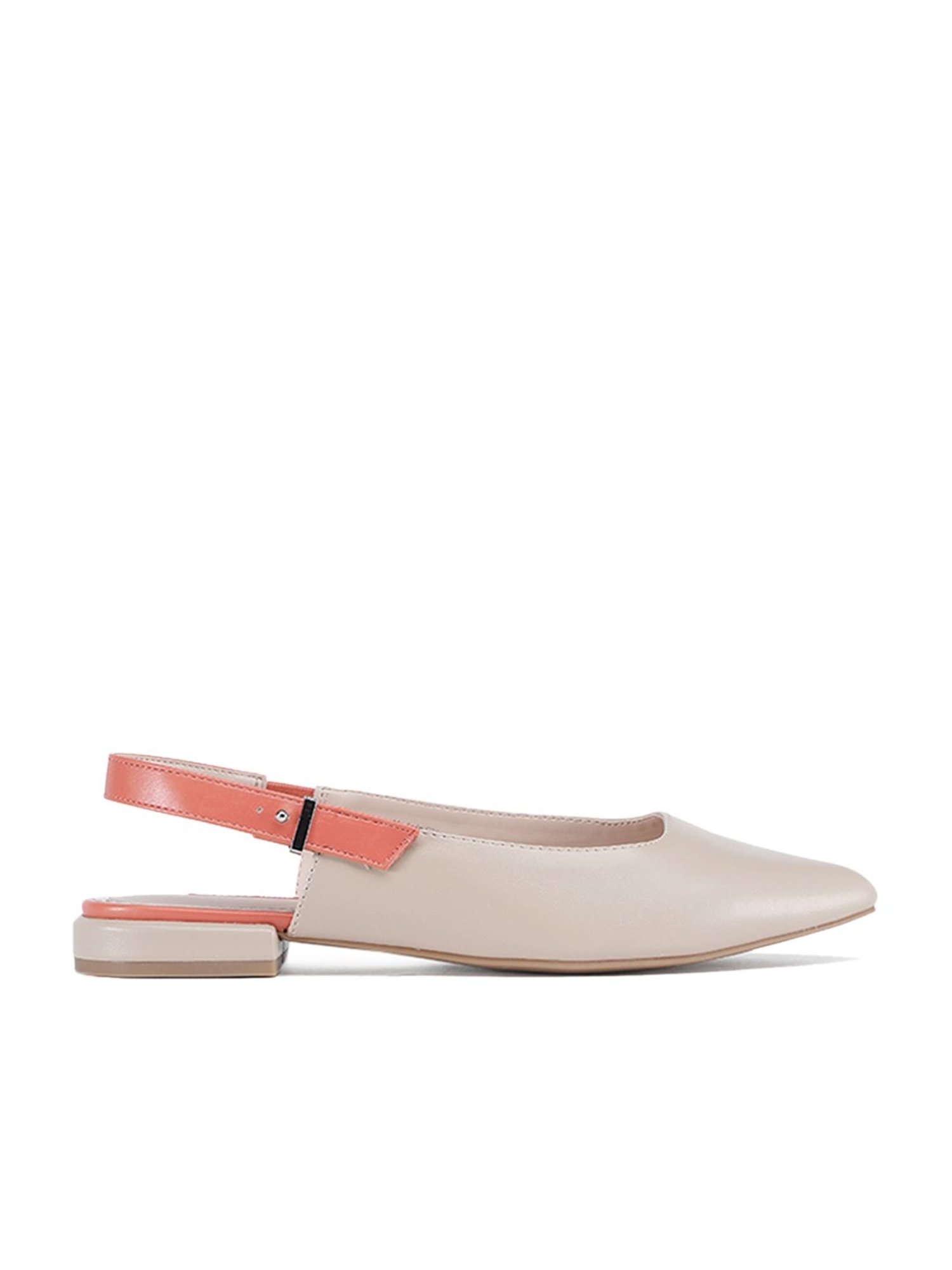 Bata Women's Beige Back Strap Sandals