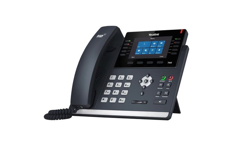 Yealink T46S-SFB IP Phone - Corded - Bluetooth - Wall Mountable - VoIP - Caller ID - Speakerphone - 2 x Network (RJ-45) - USB - PoE Ports - Color
