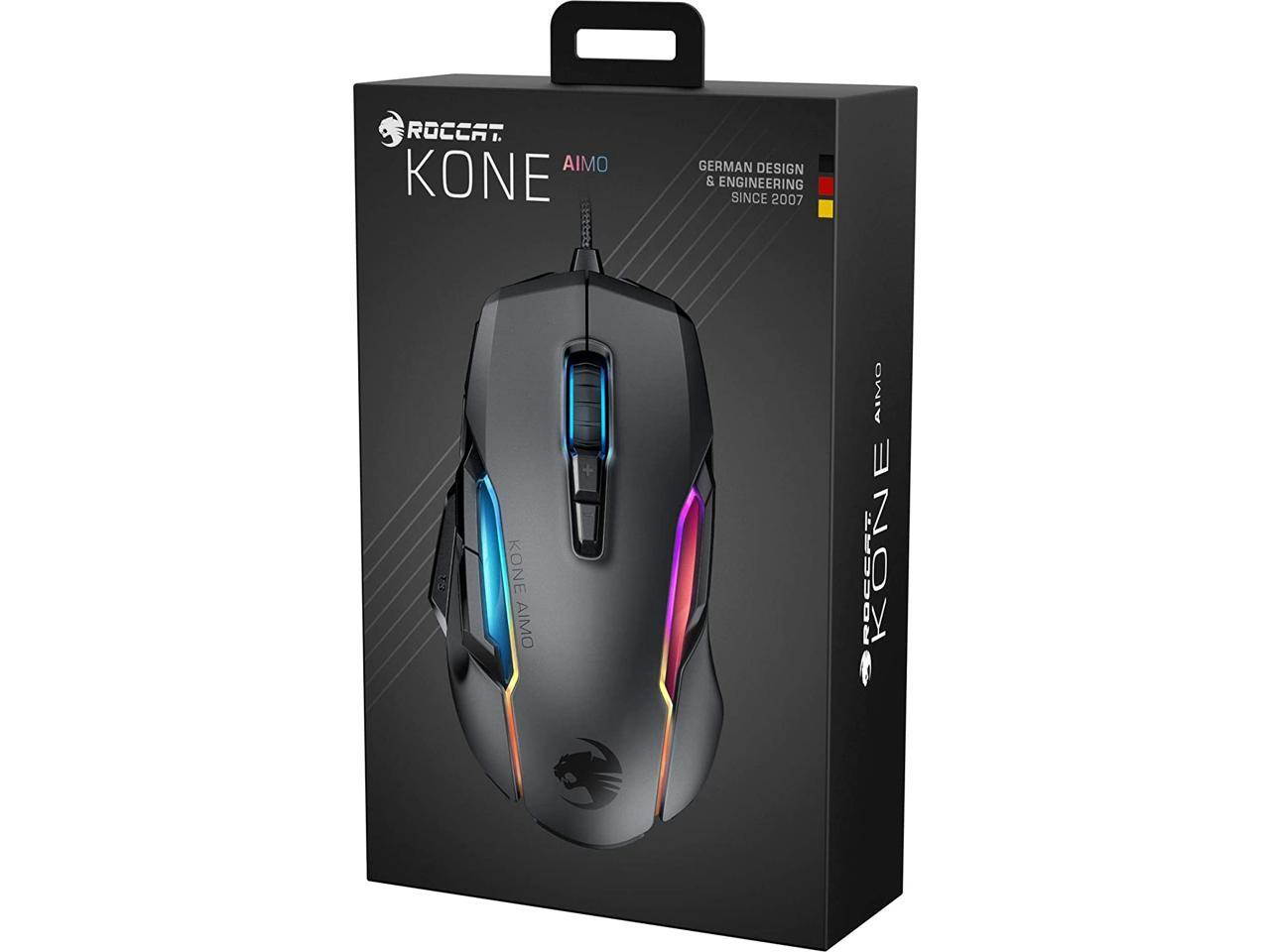 ROCCAT Kone AIMO Remastered ROC-11-820-WE White Wired Optical RGBA Smart Customization Gaming Mouse
