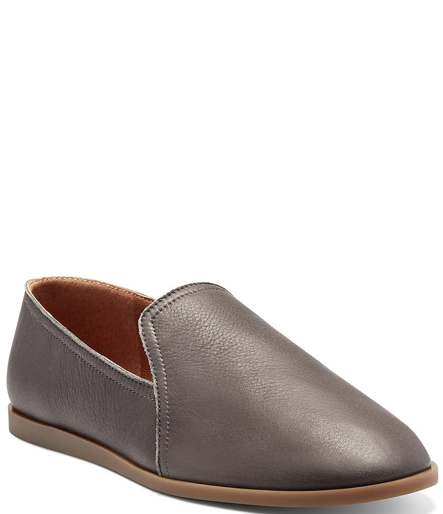 Trotters Harlow Lizard Patent Suede Leather Slip-Ons
