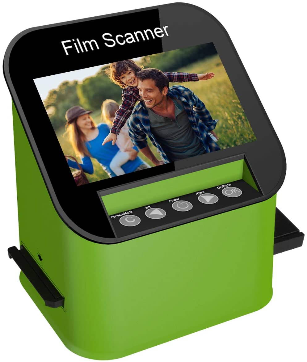 DIGITNOW Digital Film & Slide Scanner, Converts 35mm, 110 & 126 and Super 8 Films & 8mm Film Negatives & Slides to 22 Megapixel JPEG Images Includes 4.3 Inch TFT LCD Display