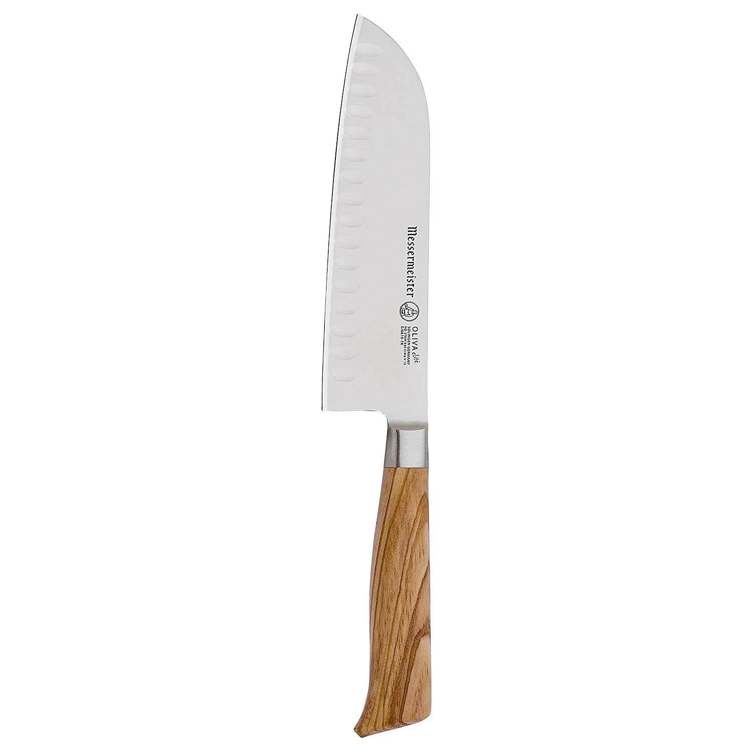 Messermeister Oliva Elite - 7" Kullenschliff Santoku Knife