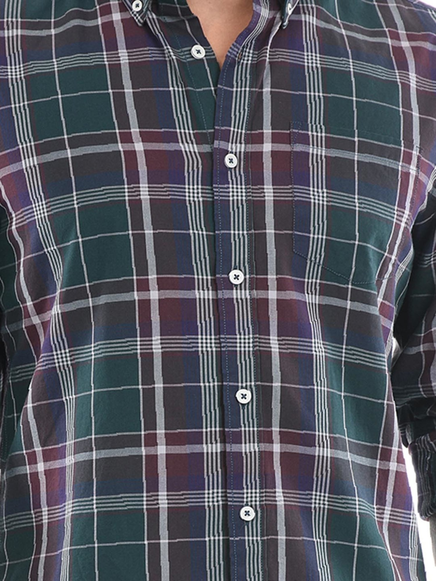 London Fog Multicolor Regular Fit Check Shirt