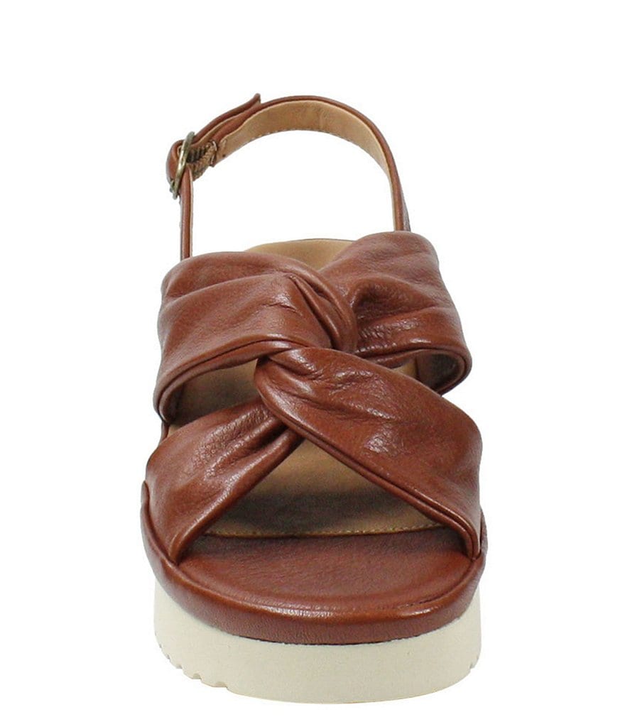 L'Amour Des Pieds Amiens Leather Twist Knot Sandals