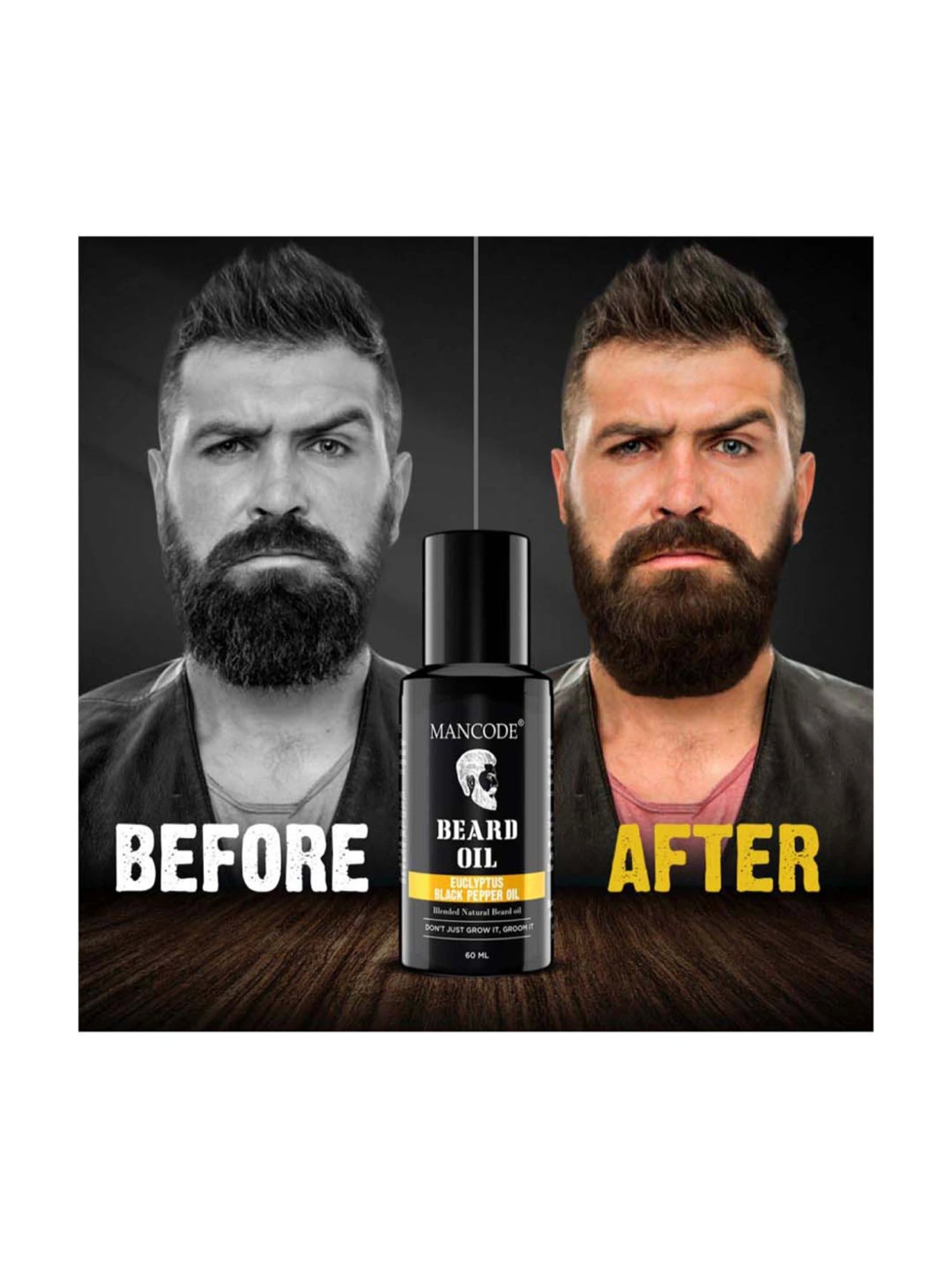 Mancode Beard Oil - Eucalyptus & Black Pepper Oil - 60 ml