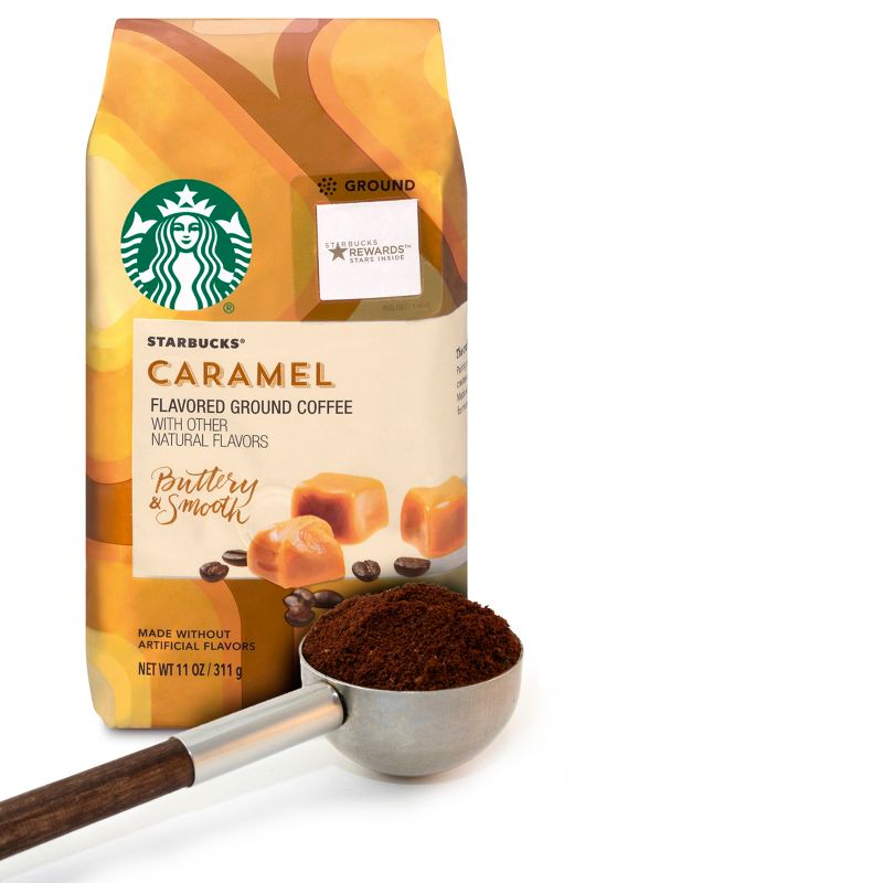 Starbucks Caramel Flavored Medium Roast Ground Coffee - 11oz