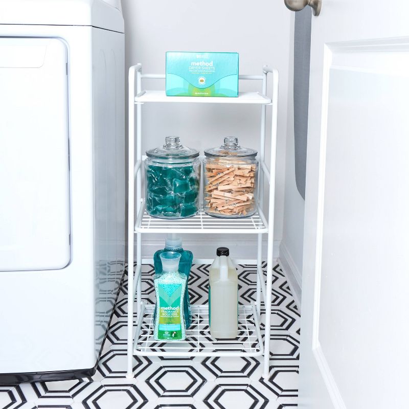 FlipShelf 3 Tier Narrow Rounded Shelf White