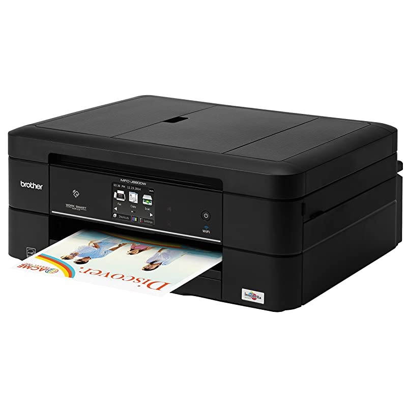 MFC-J880DW All-in-One Color Inkjet Printer, Compact & Easy to Connect, Wireless, Automatic Duplex Printing,  Dash Replenishment Ready