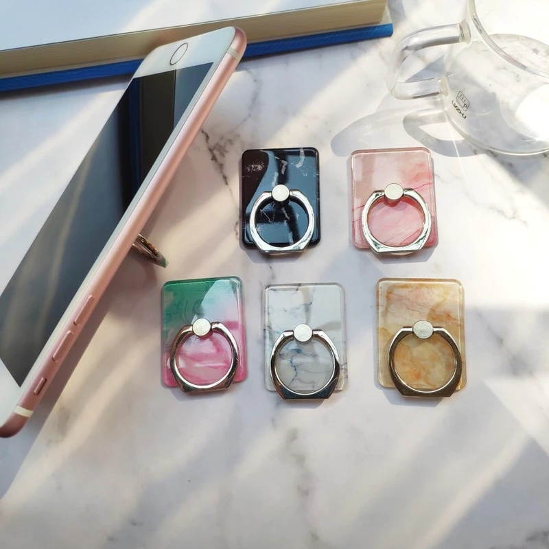Phone Holder Best Grip Stand Flash Drilling Marble Bracket Mobile Phone Holder Ring Stand Flexible 3D Expanding Tablets Mount